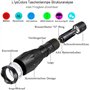 Llys Colors 5 modes Zoomable lampe de poche lumière rouge/vert/blanc LED lampe de poche torche avec aimant