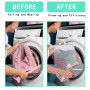 Filet Linge Machine à Laver Fine Maille,Sacs a Linge pour Chaussures Réseau à trois couches,Sac Linge Sale Voyage avec Poignée,F