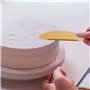 3 Pièces Corne Patisserie,Grattoir à Pâte en Plastique Coupe pâte,Plastique Racloir Patisserie Spatules pour Pain Cuisine, Pâtis