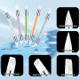 Double Tête Spatule Peinture Manucure Stylo