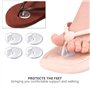 7 Paires Coussinets Protecteurs D'orteils Tong Coussin Protège Orteils, sandales en silicone Avant Pieds Pads pour orteils couss