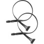 ELFJMZP Lot de 2 petits câbles d'alimentation 6 broches vers SATA
