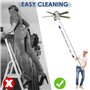Uootach Plumeau Poussière, Plumeau Télescopique, Jusqu'à 2,8 m de Long Collecteur de poussière en Microfibre rétractable Extra L