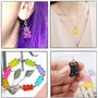 Pendentifs Charms d’Ours Coloré,36 Pcs Porte clés en Résine Ours Coloré Collier Bricolage pour Enfants Filles Résine Résine Colo