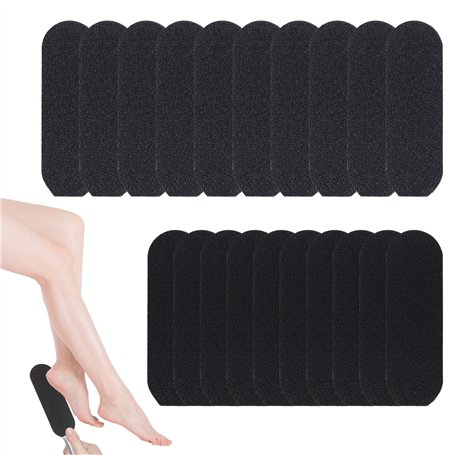 SYEYCW 50 Pièces Tampons de Rechange pour Lime à Pied en Acier Inoxydable