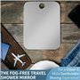 2 Pièces Miroir De Rasage Miroir De Voyage Miroir De Douche Anti-Buée Miroir De Rasage Pour Salle De Bains Miroir De Rasage De S