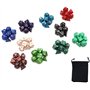 DollaTek 10 Ensemble de dés polyédriques Ensembles de dés complets （70 pièces） de D4 D6 D8 D10 D% D12 D20 Compatible avec Les do