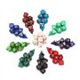 DollaTek 10 Ensemble de dés polyédriques Ensembles de dés complets （70 pièces） de D4 D6 D8 D10 D% D12 D20 Compatible avec Les do