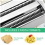 Ghazpmuk Machine à Pâtes Manuelle, Machine a Pates Fraiche Avec 6 Épaisseurs Réglables et 2 Cutters, Laminoir à Pâtes Acier Inox