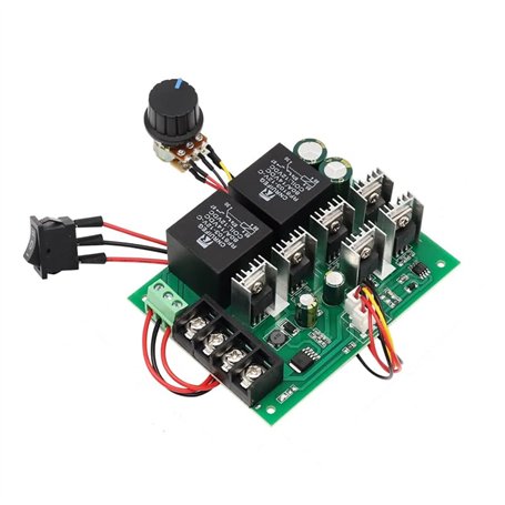 GERUI Contrôleur de moteur CC 9-50 V 40 A - Régulateur de vitesse du moteur CC - Contrôleur réversible 12 V 24 V 36 V 48 V 2000