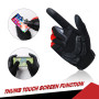 4UMOR Gants Cyclisme avec Gel Rembourré Doigt Complet - Gants Sport Respirant Souple Anti-Choc à Écran Tactile pour Vélo, VTT, B
