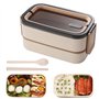 WANDGU Bento Boîte à déjeuner pour adultes : 1400 ml