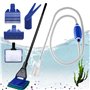 Kit de nettoyage d'aquarium 5 en 1 : accessoires d'aquarium