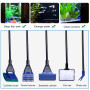 Kit de nettoyage d'aquarium 5 en 1 : accessoires d'aquarium, siphon de changement d'eau et 5 outils de nettoyage amovibles, kit
