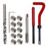 15pcs M9x1.25 Jeu d'inserts Réparation de Filetage Ffilets Outils à Main Compatibles avec Inserts Filetés Embout de Foret Fileta
