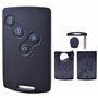 ANGOFIZ Coque Clé Carte Smartcard 4 Boutons Compatible avec Renault Captur Clio 4 Koleos Mégane 3 Laguna 3 Scenic 3