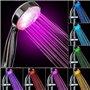 Itian Lumières LED à Changement de Couleurs Pomme de Douche, Salle de Bains Pommes de Douche à LED 7 Couleurs Changement Automat