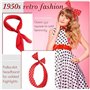 BOBOZHONG Années 50 Costume Accessoires,Accessoire Annee 50 Femme,Accessoires Rockabilly Femme,Bandeau,Chat Lunettes,Écharpe,pou