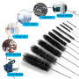 Brosse de Nettoyage pour Machine à Café,Xiuyer Lot de 13 Pratique Accessoires de Nettoyage pour Expresso et Grinder avec 10 Tube