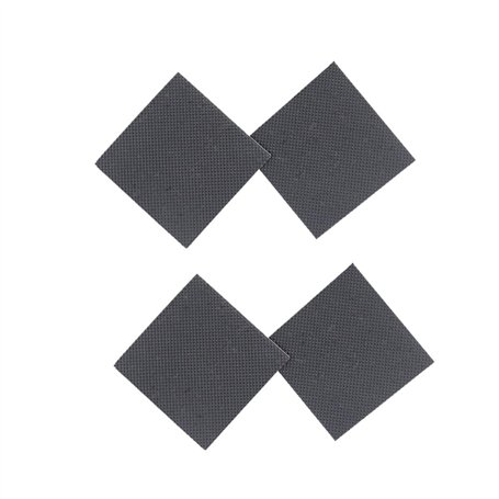 Healifty 4 Paires Semelles Auto-adhésives à Talons Hauts en Caoutchouc Anti-dérapant Patins de Chaussures Autocollants Antidérap