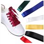 Teogneot Lacets Chaussures, 6 Paires Lacets de Satin 130cm, Lacets de Ruban en Soie pour décoration de Chaussure pour adultes et