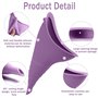 Portatif Urinoir Debout Réutilisable pour Femme Silicone Entonnoir RandonnéE Toilette Camping, La Couleur Violette