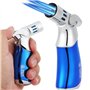 Chalumeau Butane Rechargeable 4 Flammes Puissantes – Mini Chalumeau de Cuisine Réglable pour Crème Brûlée