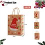 12 Pièces Sacs Cadeaux de Noël en Papier Kraft Avec Poignée - Parfaits pour les Fêtes et Cadeaux de Vacances
