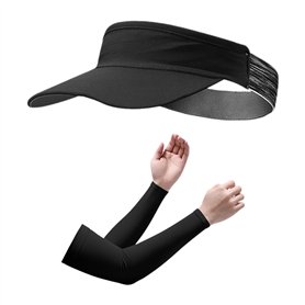 ZGDEIWGF Casquette de sport femme, 1 casquette de soleil, housse de protection solaire, noir,Uni,Visière ZGDEIWGF Casquette de sport femme