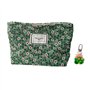 1 trousse de toilette à motif floral et 1 décoration suspendue de fleurs - Trousse de toilette de voyage portable - Trousse de t