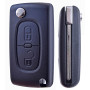 ANGOFIZ Coque Clé Pliable 2 Boutons CE0523 Lame HU83 Compatible avec Peugeot 207 307 307S 308 407 408 3 607 807 2BT 3008 5008 Pa