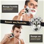 ETENTOUS Rasoir Électrique Homme, 6 en 1 Tondeuse Finition Professionnel, Tondeuse Cheveux Hommes Rotatif 7D Étanche IPX6 Rasoir