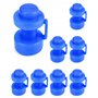 QWORK 8 Pièces Embouts de Trampoline Ø 25 mm, Bleu