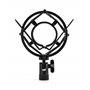 QWORK® Shock Mount Micro en Metal, Pied de Micro Shock Mount Anti-Vibration pour Microphone à Condensateur avec Diamètre de 45 m