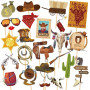 25 Pièces D'Accessoires Photo De Cowboy