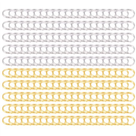 Anneaux de saut en acier inoxydable 200 PCS