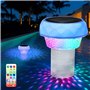 Vankarr Diffuseur Chlore Piscine avec Lumière Solaire LED