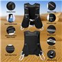 Gilet Hydratation Running, Réglable Gilet Hydratation avec 2 Soft Flask 500 ML et Réfléchissant Gilet,Sac Hydratation Running Ho