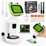 Microscope Enfant avec écran LCD 200X-1000X Image HD Grand grossissement