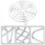 Grille Ronde en Acier Inoxydable - Support Polyvalent pour Cuisson à la Vapeur, Refroidissement & Friture, Accessoire de Cuisine