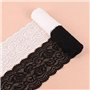 Yulakes 10 yards - Blanc et noir - Élastique - En dentelle - Pour l'artisanat - Robe de mariage - 10 cm de large