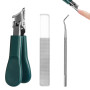 Eagle Beak Biseauté de L'ongle Clipper Coupe-Ongles Inclinés Coupe Cuticule Ongle Coupe Ongle Pied pour Ongles Épais( Vert)