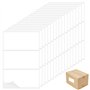 Lot de 51 grandes étiquettes autocollantes blanches imperméables pour boîtes de rangement pour bureau