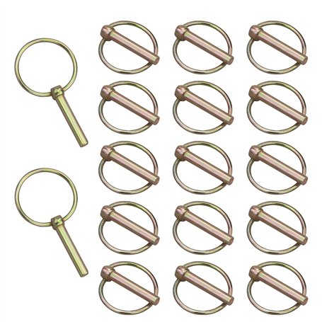 Lot de 17 goupilles pliantes M8 avec anneau