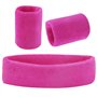 Lot de 3 bandeaux de sport roses avec bandeau de sport