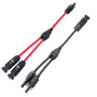 Frogetu 1 Paires Câble Solaire 6 mm² y Distributeur