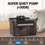 EVARY 2L Fontaine a Eau Chat sans Fil, Fontaine a Eau Chet par Batterie 4000mAh, Fontaine pour Chat à Capteur Infrarouge, Foncti