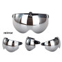Wopohy Visière de Casque Bouton-Poussoir Universel 3 Protection Contre Le Soleil Coupe-Vent Casque de Moto rétro Demi-Visage Vis
