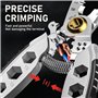 RYHHH Pince à Dénuder de câbles Multifonction 9-en-1, Professionnel Outil de sertissage avec Fonction Dénudage et Coupe, pour Co
