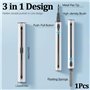 3 en 1 - Stylo de nettoyage multifonction - Brosse souple pour écouteurs Bluetooth